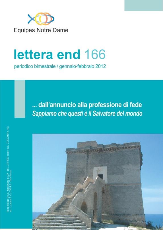 LETTERA 166 GENNAIO-FEBBRAIO 2012