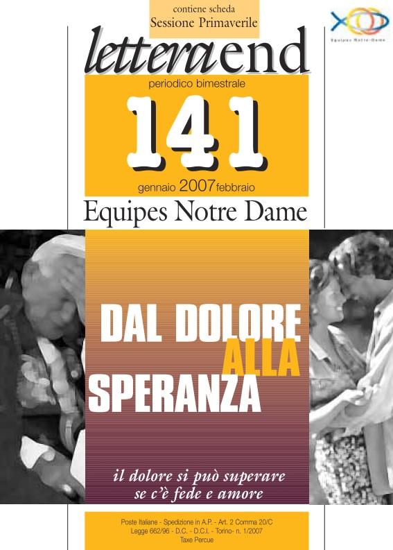 LETTERA 141 GENNAIO-FEBBRAIO 2007