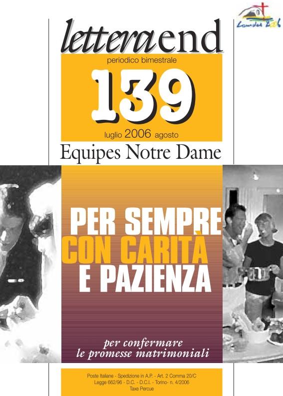 LETTERA 139 LUGLIO-AGOSTO 2006
