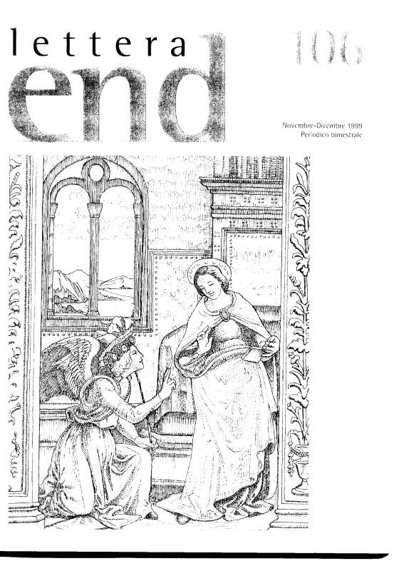LETTERA 106 NOVEMBRE-DICEMBRE 1999