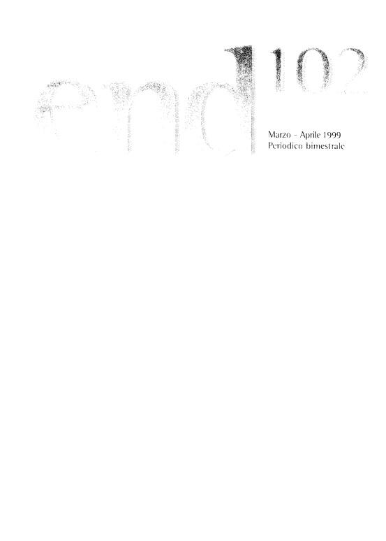 LETTERA 102 MARZO-APRILE 1999