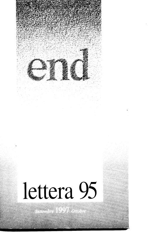 LETTERA 95 SETTEMBRE-OTTOBRE 1997