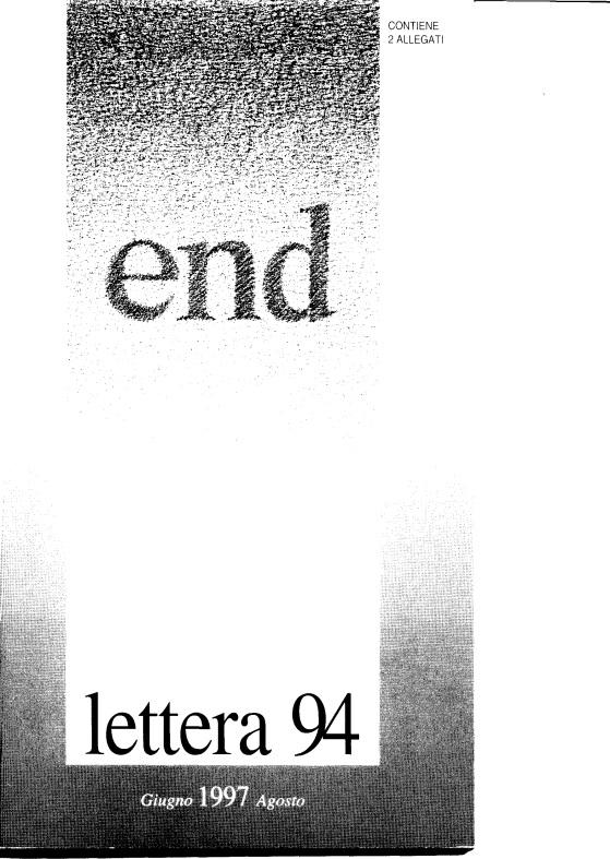 LETTERA 94 GIUGNO-AGOSTO 1997