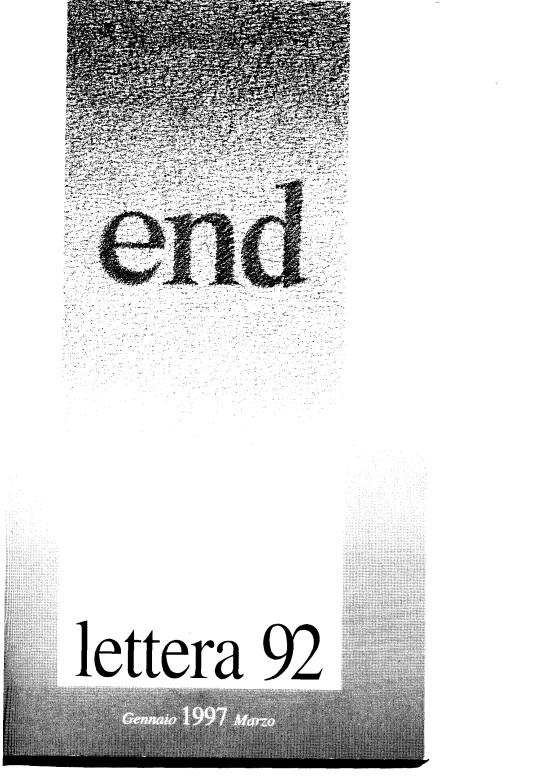 LETTERA 92 GENNAIO-MARZO