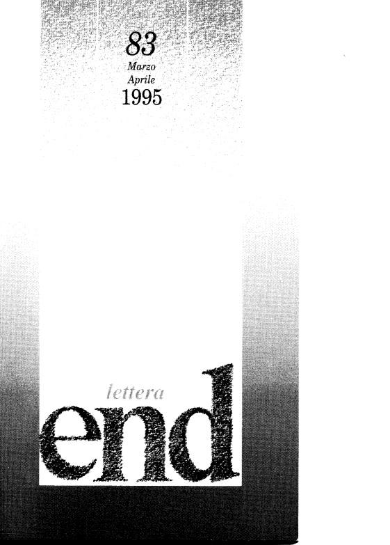 LETTERA 83 MARZO-APRILE 1995