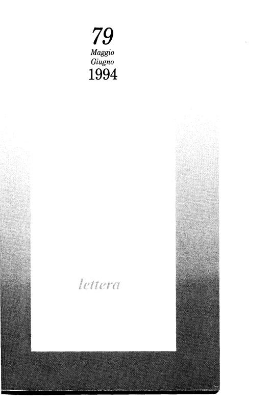 LETTERA 79 MAGGIO-GIUGNO 1994