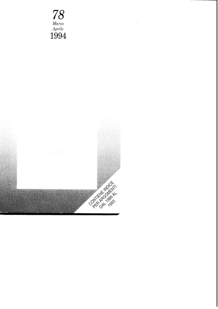 LETTERA 78 MARZO-APRILE 1994