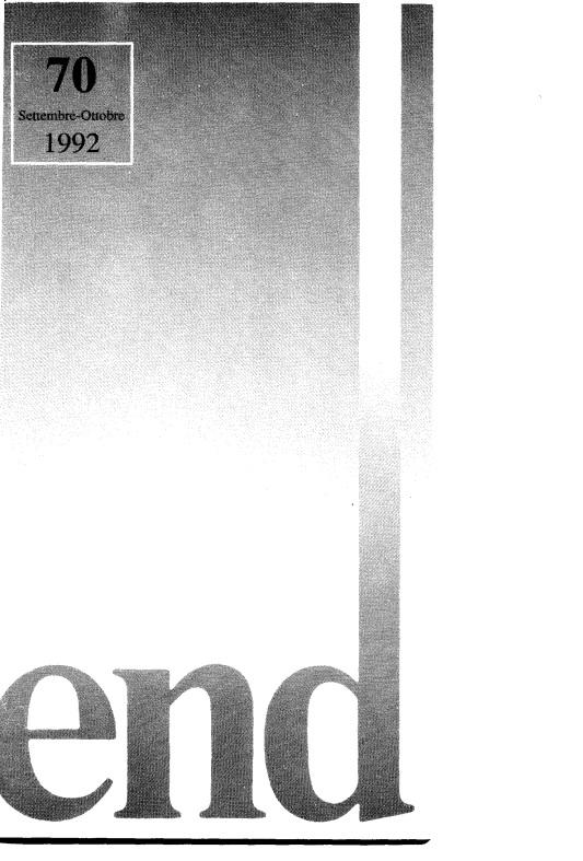 LETTERA 70 SETTEMBRE-OTTOBRE 1992