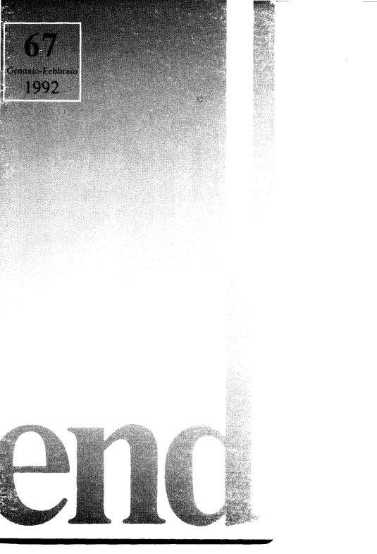 LETTERA 67 GENNAIO-FEBBRAIO 1992