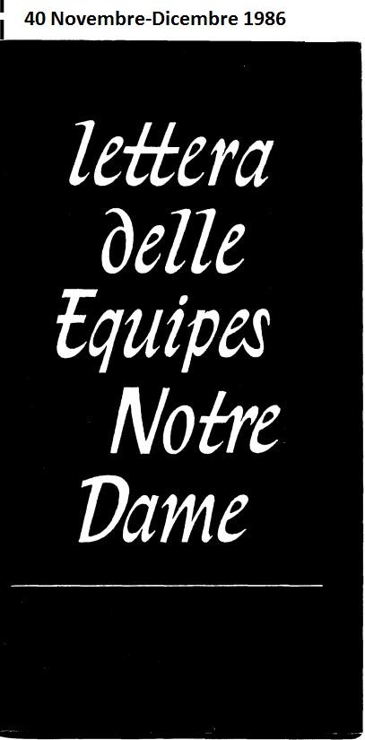 LETTERA 40 NOVEMBRE-DICEMBRE 1986