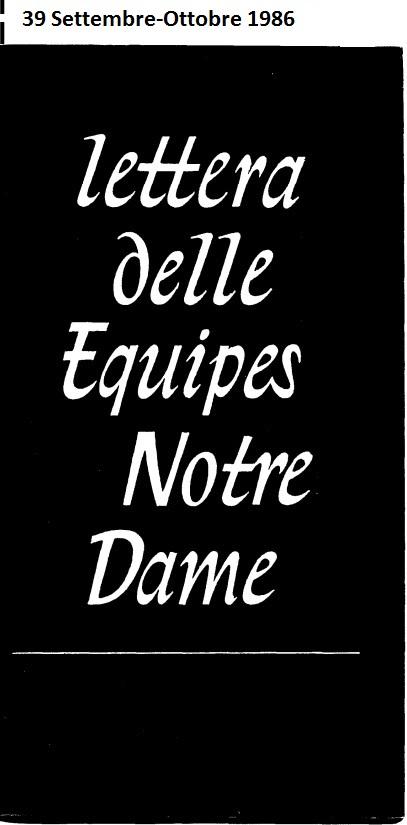 LETTERA 39 SETTEMBRE-OTTOBRE 1986