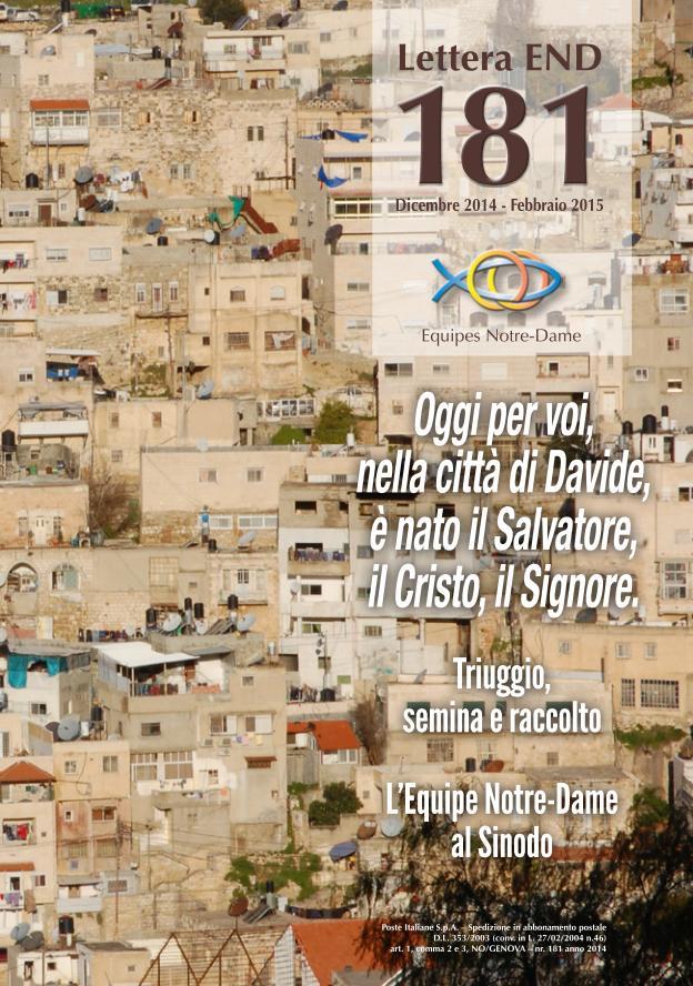 LETTERA 181 DICEMBRE - FEBBRAIO 2015 