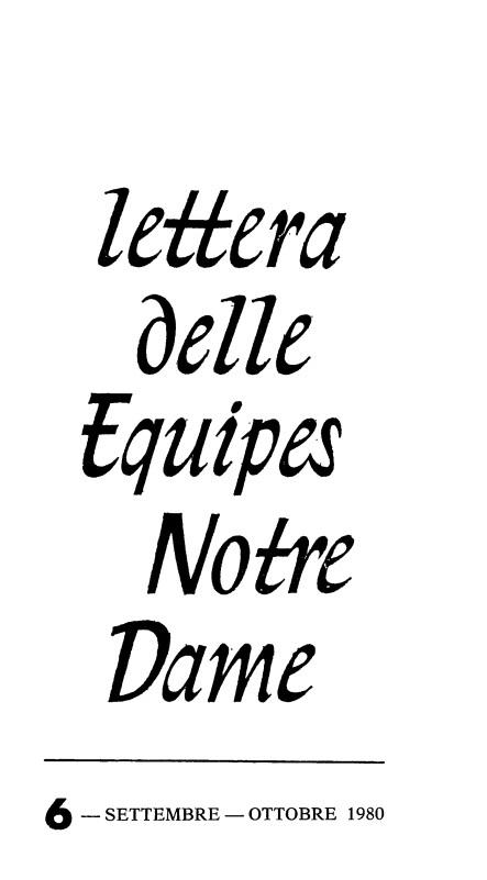 LETTERA 6 SETTEMBRE-OTTOBRE 1980