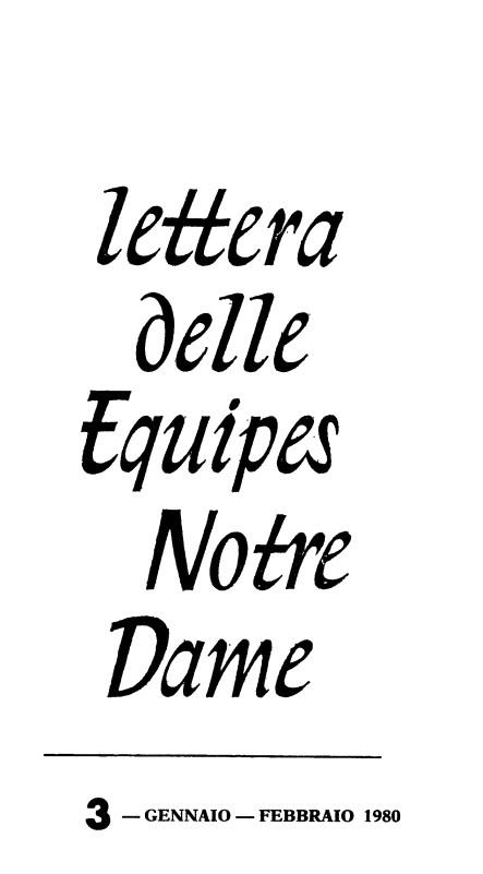 LETTERA 3 - GENNAIO - FEBBRAIO 1980
