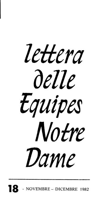 LETTERA 18 NOVEMBRE-DICEMBRE 1982
