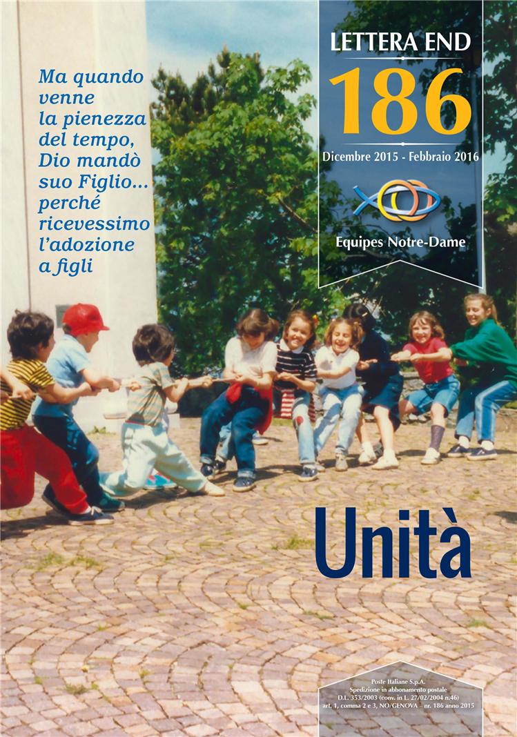 LETTERA 186 DICEMBRE 2015 - FEBBRAIO 2016