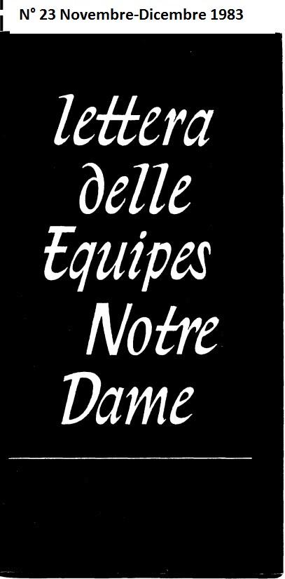 LETTERA 23 NOVEMBRE-DICEMBRE 1983