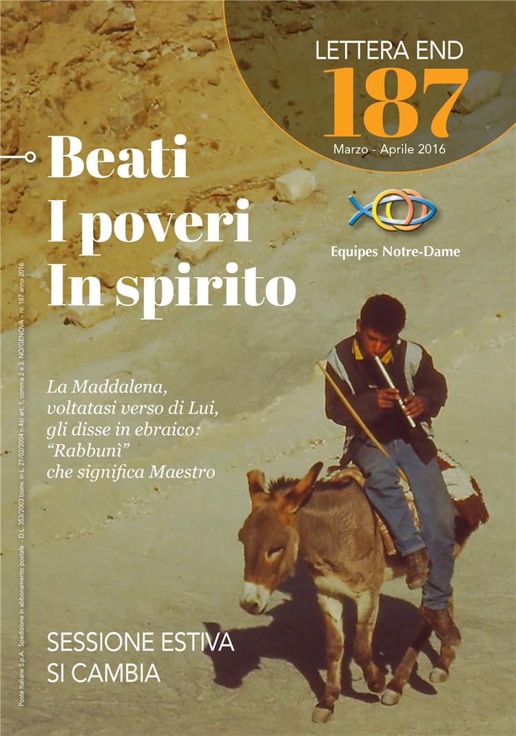 LETTERA 187 MARZO - APRILE 2016