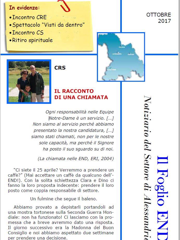 IL FOGLIO DEL SETTORE DI ALESSANDRIA