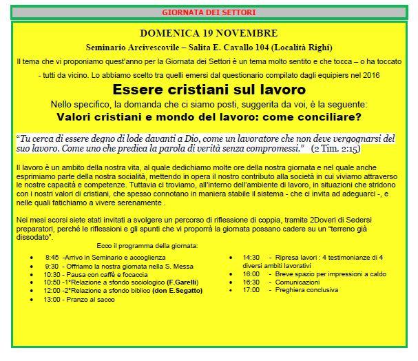 INTERSETTORE GENOVA - Giornata dei settori 2017