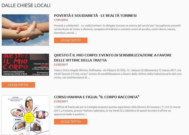 Dalle Chiese locali
