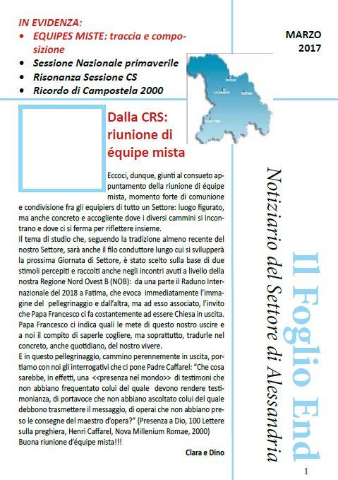 IL FOGLIO DEL SETTORE DI ALESSANDRIA