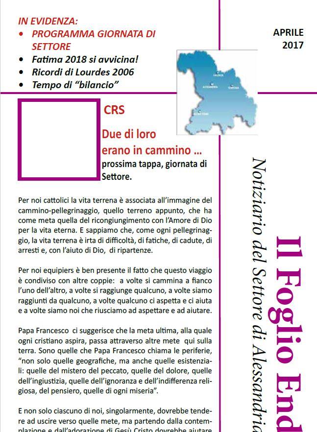IL FOGLIO DEL SETTORE DI ALESSANDRIA