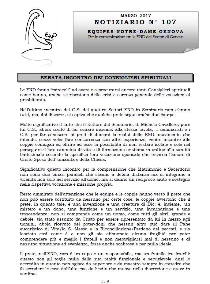 NOTIZIARIO DEI SETTORI DI GENOVA