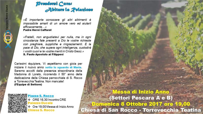 [Pescara A/B] Messa Inizio Anno 8 Ottobre 2017 ore 19.00
