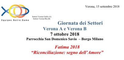 Giornata dei Settori  Verona A e Verona B: 07/10/18