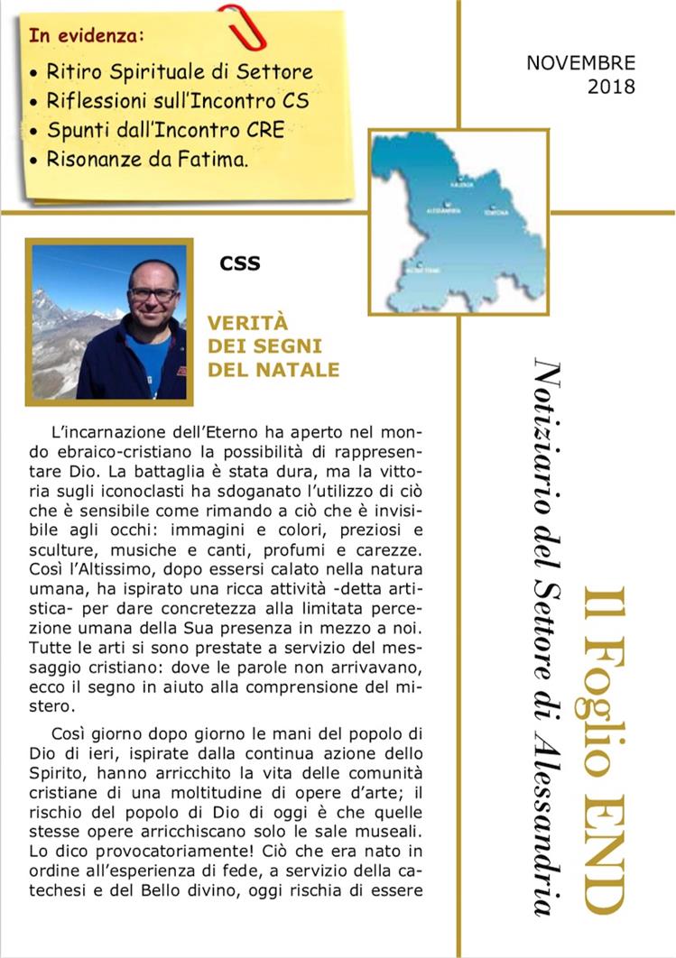 IL FOGLIO DEL SETTORE DI ALESSANDRIA