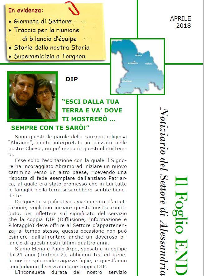 IL FOGLIO DEL SETTORE DI ALESSANDRIA