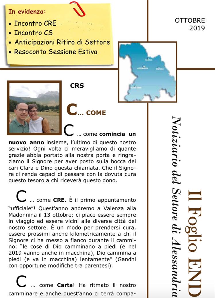IL FOGLIO DEL SETTORE DI ALESSANDRIA
