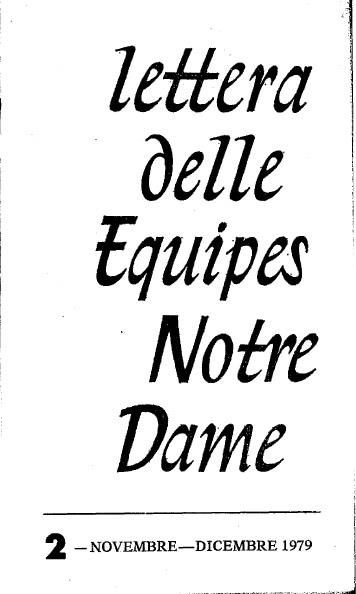 LETTERA 2 - NOVEMBRE - DICEMBRE 1979