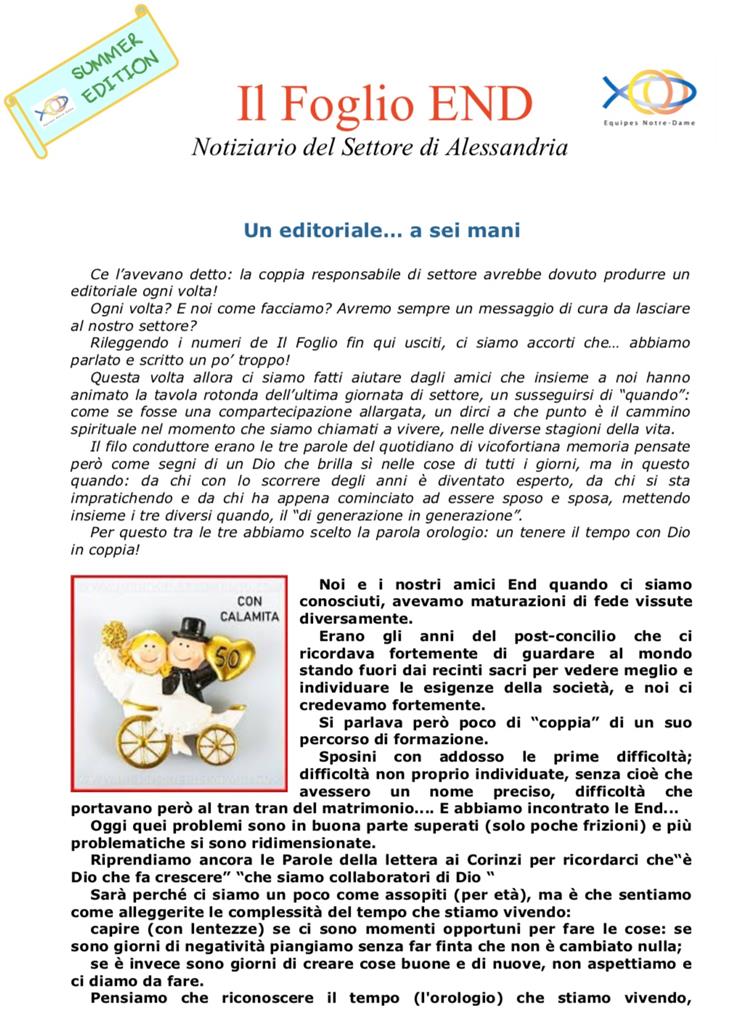 IL FOGLIO DEL SETTORE DI ALESSANDRIA - Summer Edition