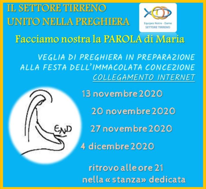 [Tirreno] Veglia di Preghiera 4 Dicembre