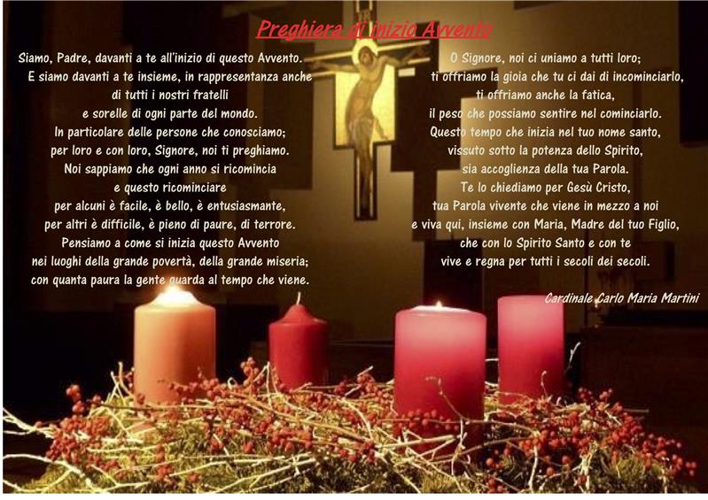 Preghiera di inizio Avvento