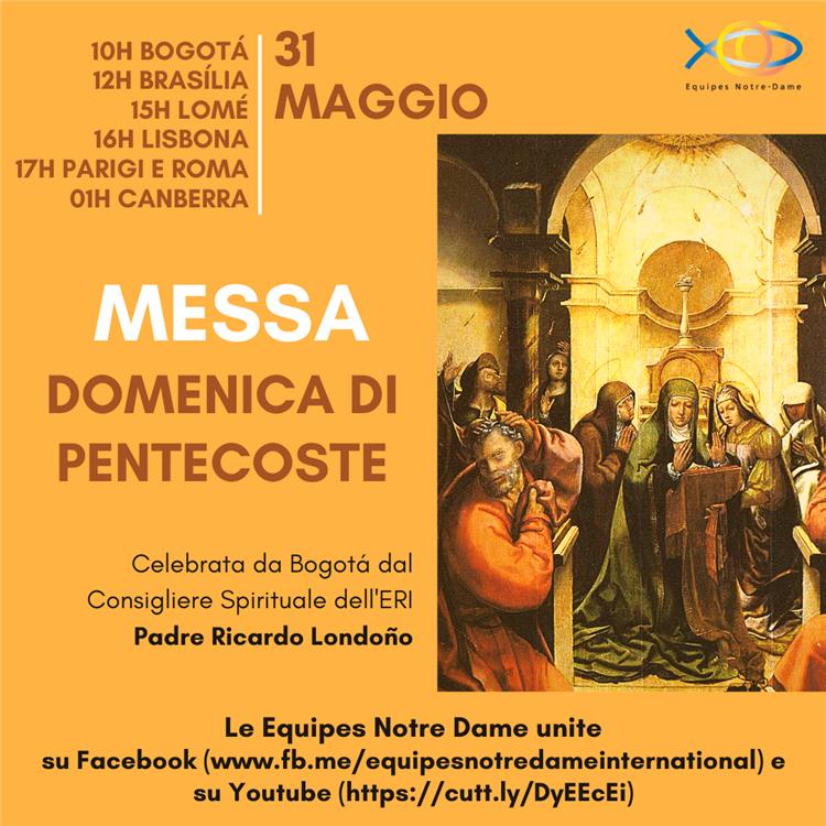 ERI: Messa di Pentecoste (31 maggio 2020 - ore 17:00)