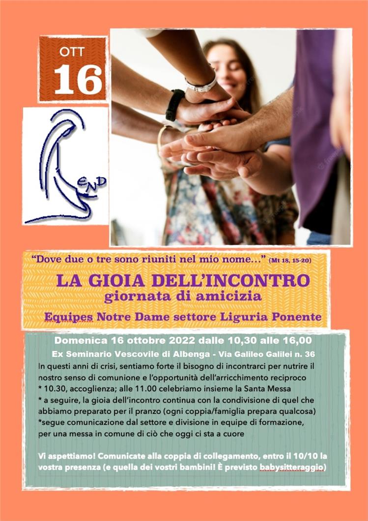 SETTORE LIGURIA PONENTE - Giornata di Amicizia 2022 