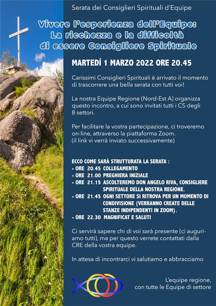 Serata dei Consiglieri Spirituali 2022