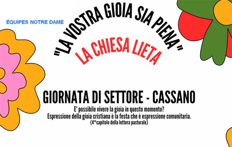 "La vostra gioia sia piena" - Giornata di Settore Cassano Magnago 2022