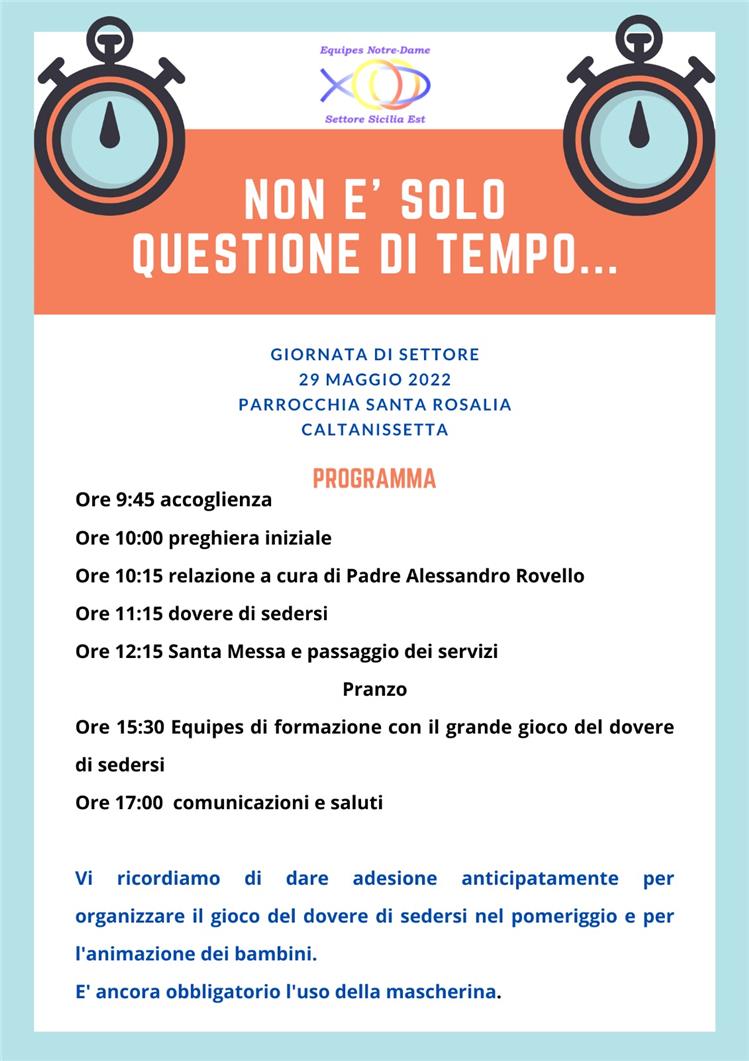 Settore SICILIA EST - Giornata di Settore