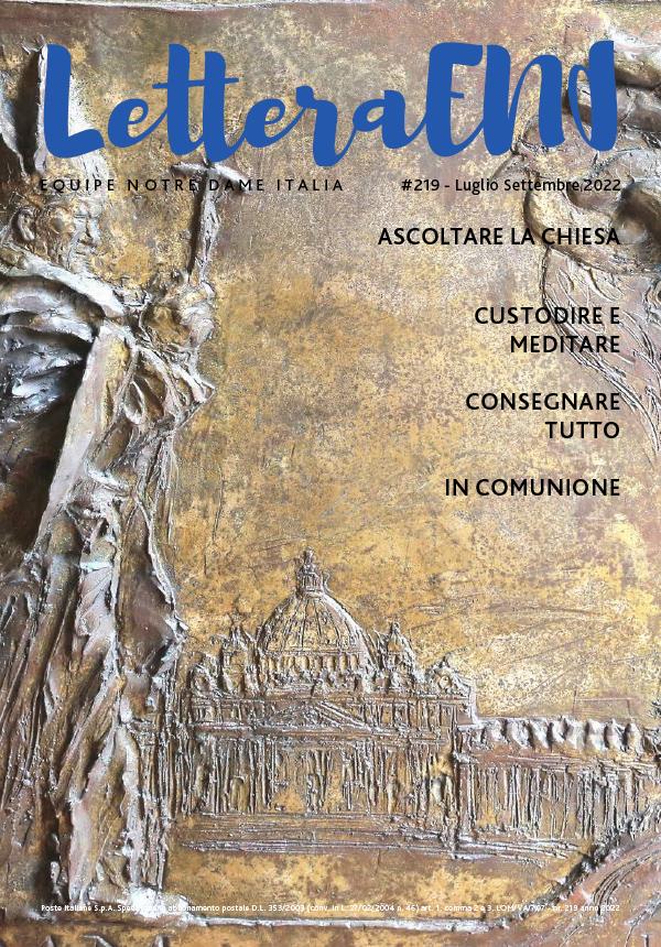 LETTERA 219 - LUGLIO-SETTEMBRE 2022