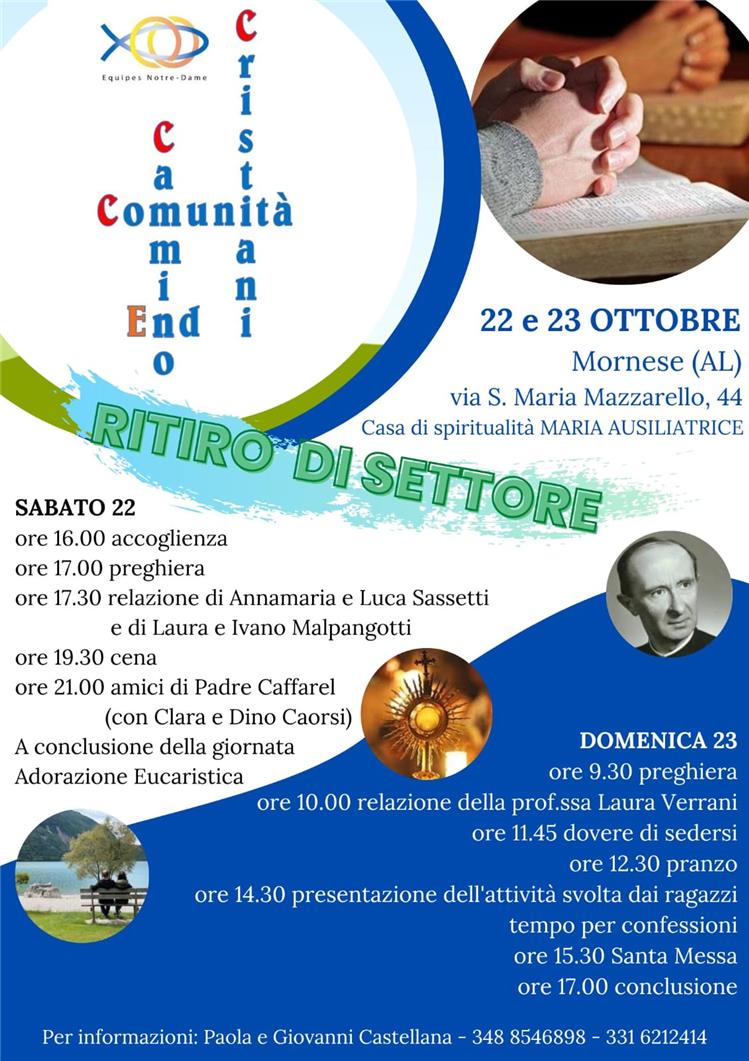 SETTORE ALESSANDRIA - Ritiro Spirituale 2022