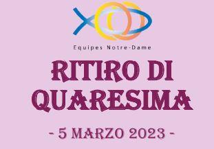 RITIRO DI QUARESIMA - Settore Friuli Venezia Giulia - Domenica 5 Marzo 2023
