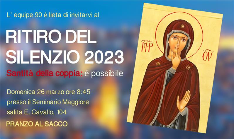 INTERSETTORE GENOVA - Ritiro del silenzio 2023