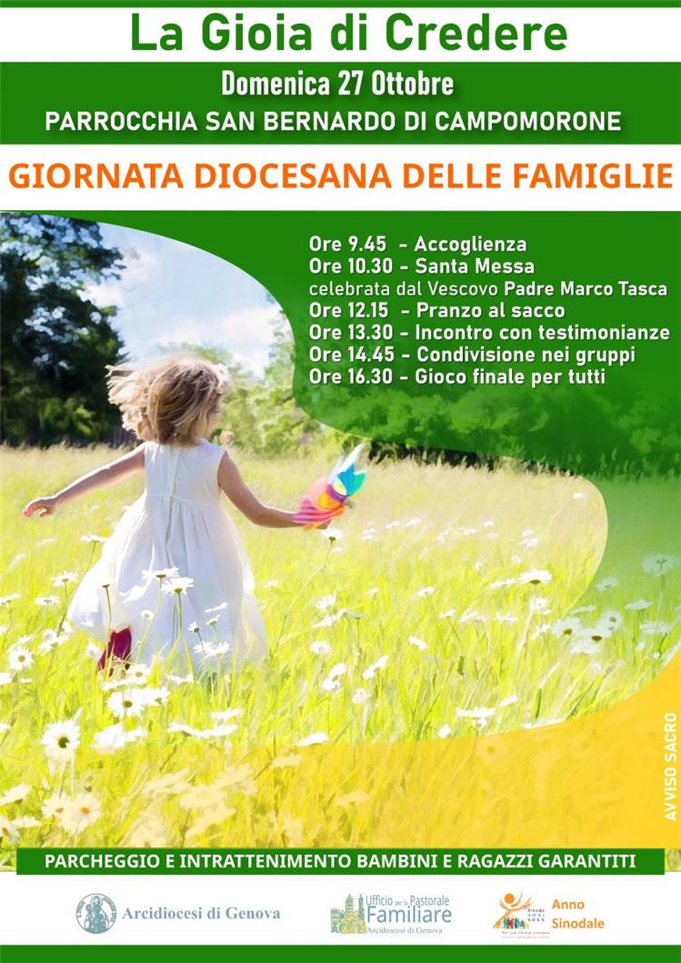 DIOCESI DI GENOVA - GIORNATA DIOCESANA DELLE FAMIGLIE