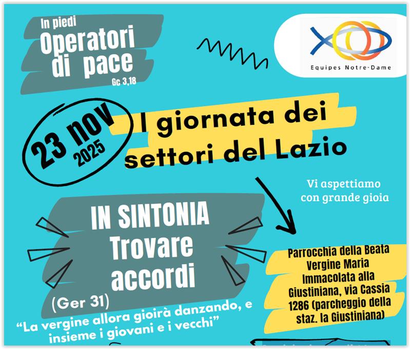 IN  SINTONIA Trovare accordi - I giornata dei settori Lazio 
