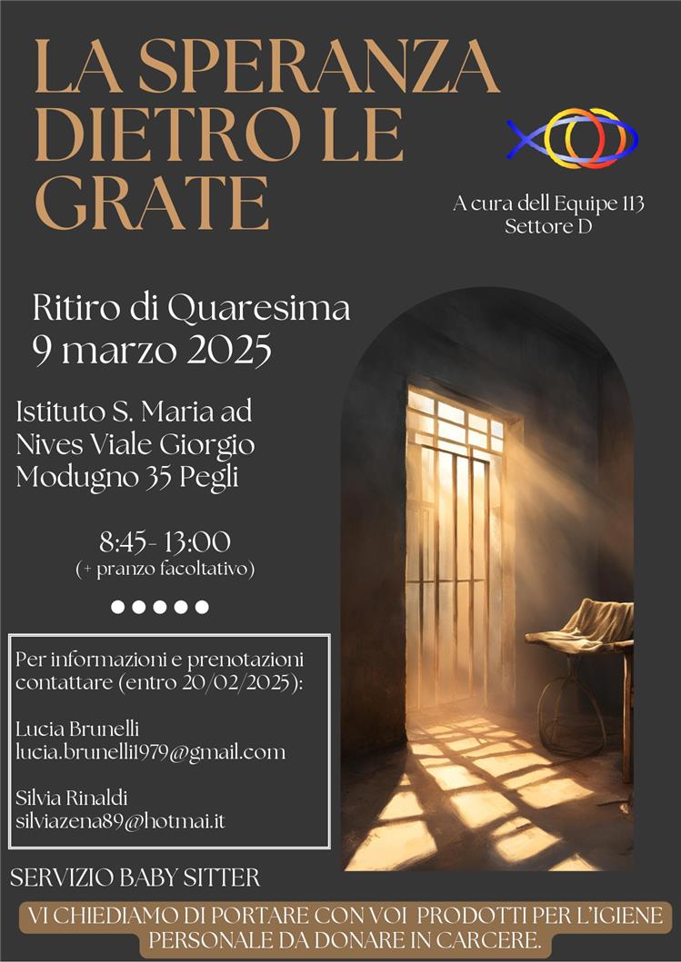 INTERSETTORE GENOVA - Ritiro di Quaresima 2025